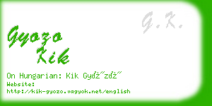 gyozo kik business card